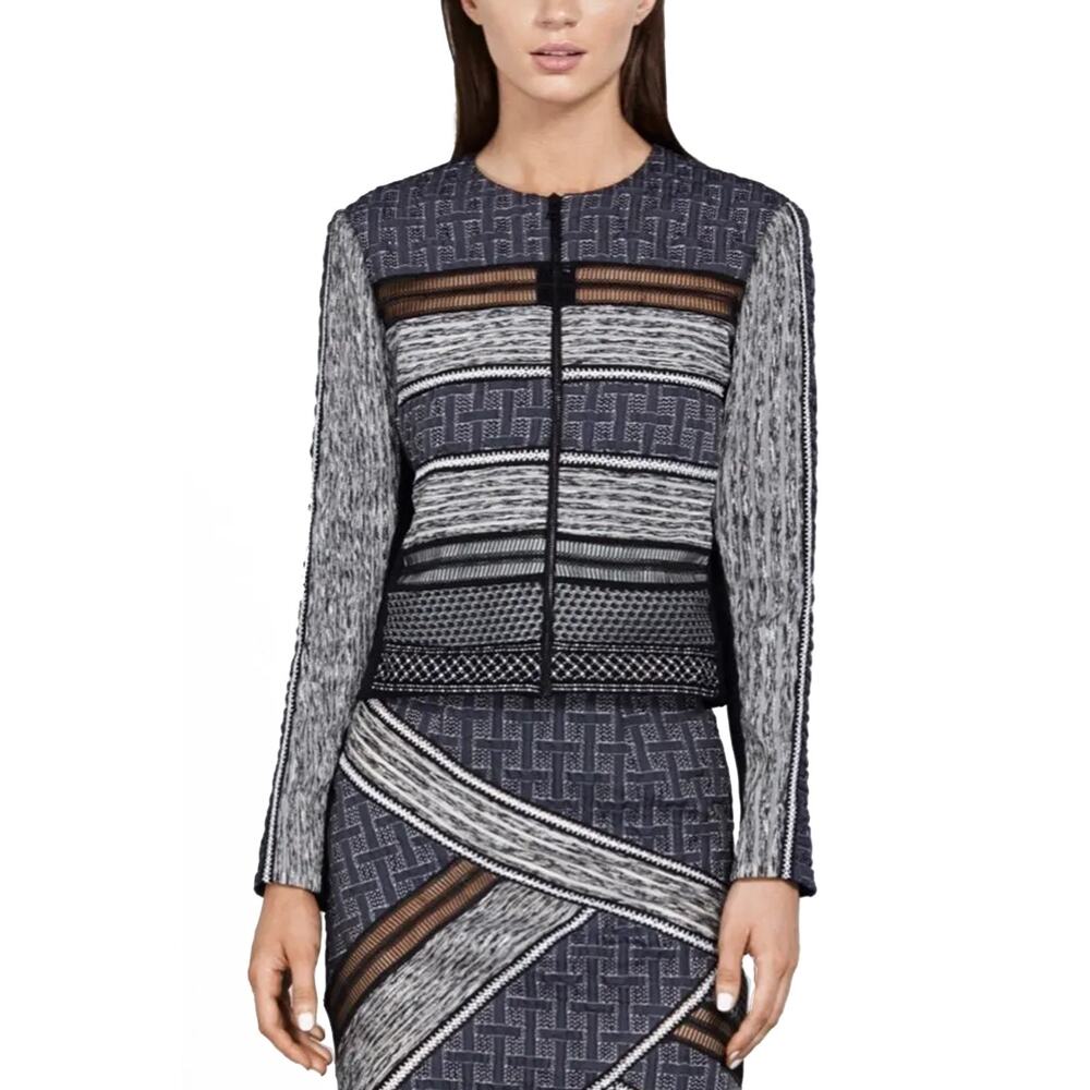 Jonathan Simkhai Front Zip Jacket Pattern Texture… - image 8